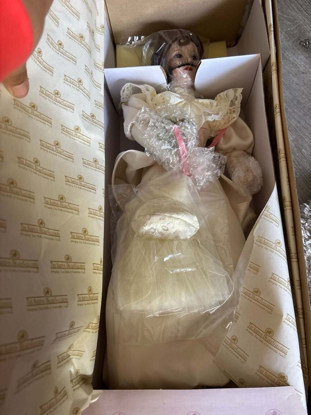 Ashton-Drake Galleries Porcelain Bride Doll with Wedding Gown and Veil